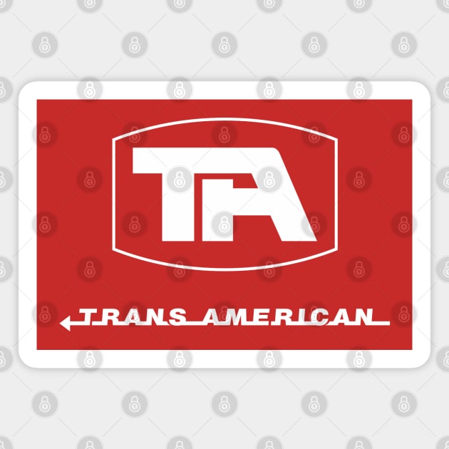 Transamerican Airlines - White Magnet by RetroCheshire